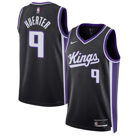 Camiseta Hombre Sacramento Kings Kevin Huerter 2023-24 Nike Icon Edition Negro Swingman